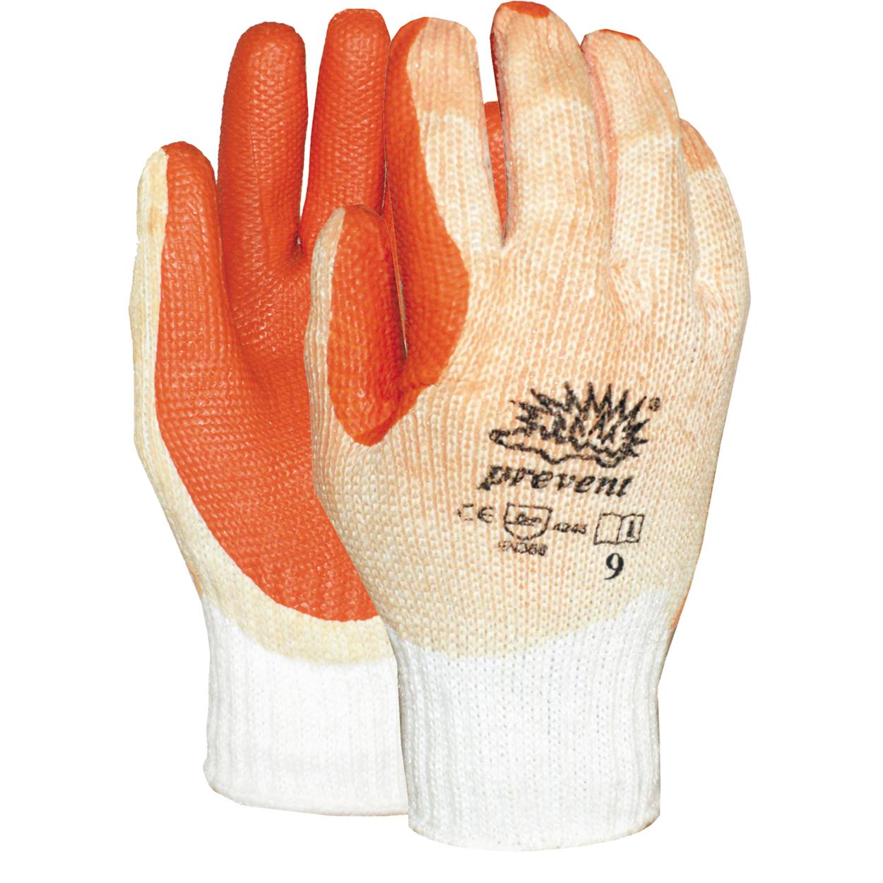 Prevent R-903 latex werkhandschoenen rood wit