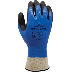 Showa 377 nitril werkhandschoenen met extra gripcoating