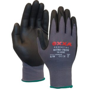 OXXA Nitri-Tech 14-690 werkhandschoenen zwart grijs