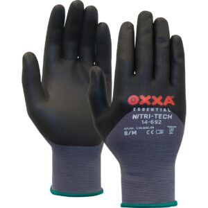 OXXA Nitri-Tech 14-692 werkhandschoenen zwart grijs