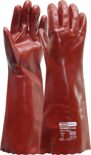 OXXA Cleaner 17-045 PVC werkhandschoenen rood