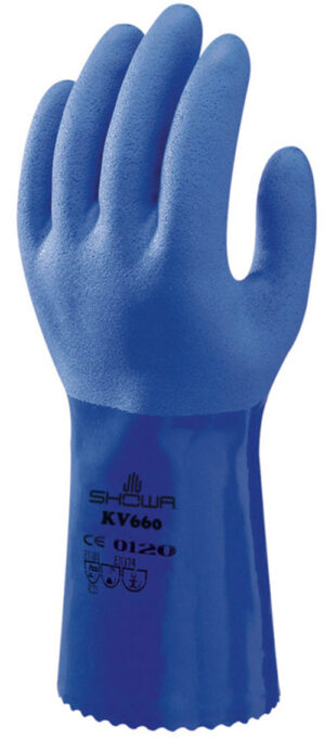 Showa KV660 Aramid Oil Resistant werkhandschoenen blauw