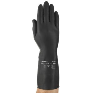 Ansell AlphaTec 87-118 chemische werkhandschoenen zwart