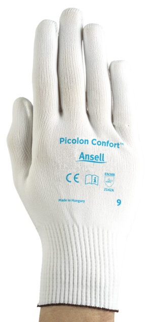 Ansell Picolon Comfort werkhandschoenen wit blauw