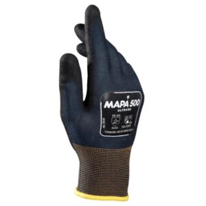 Mapa Ultrane 500 nitril werkhandschoenen zwart blauw - PBM Toolshop