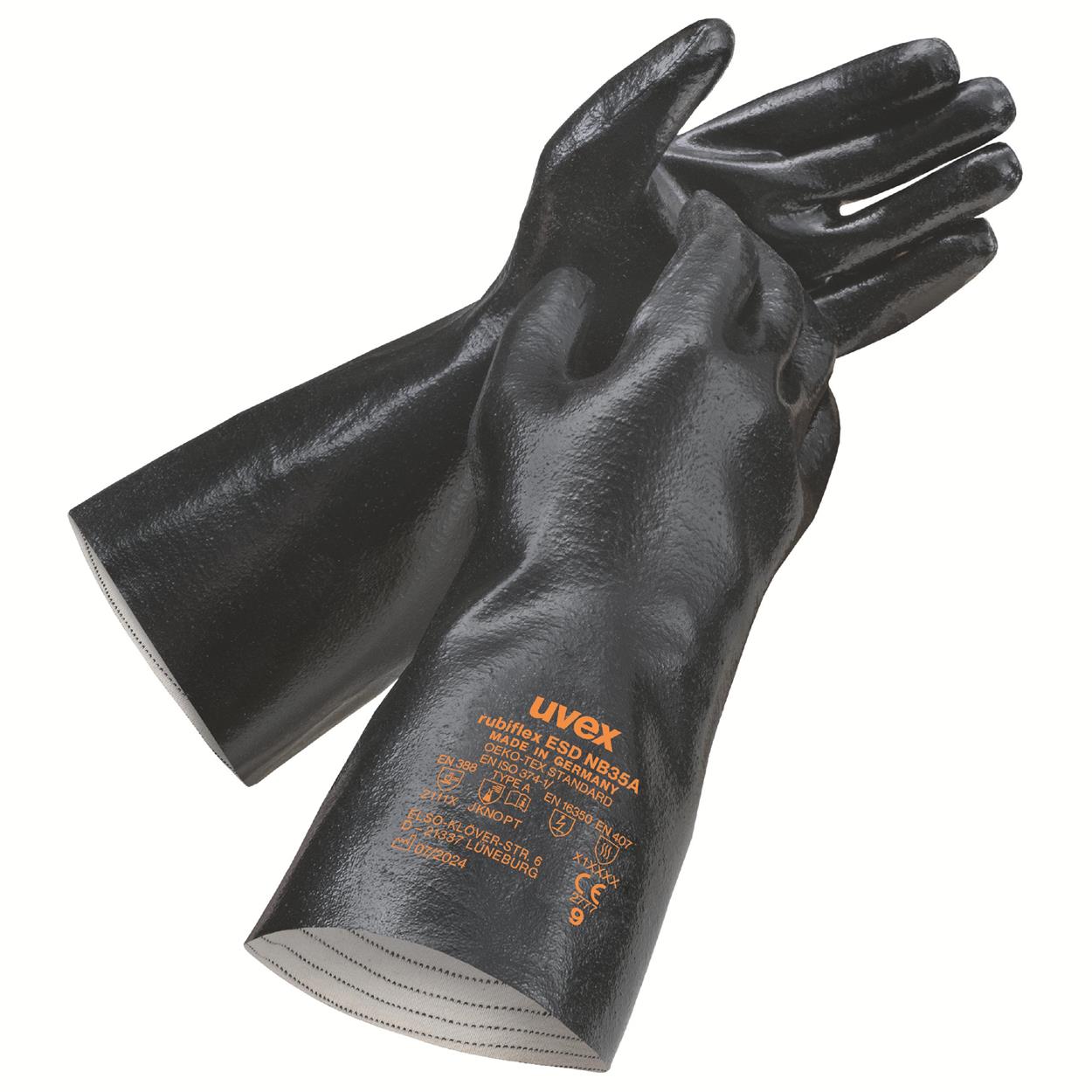 uvex rubiflex ESD handschoen