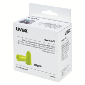 uvex x-fit oordop, 50 paar in minidispenser