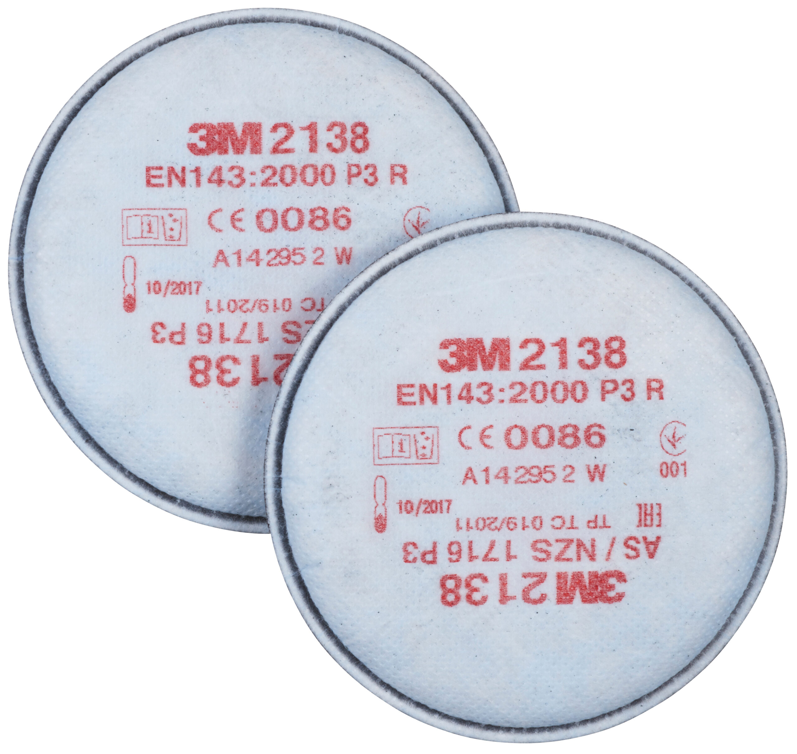 3M 2138 P3 R stoffilter met bajonetaansluiting