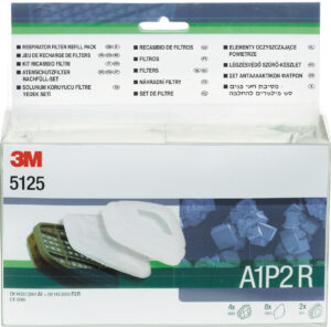 3M 5125 filterkit met 6051 A1 filters en 5925 P2 R stoffilters