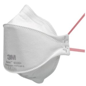 3M Aura 9330+ stofmasker FFP3 NR D opvouwbaar wit