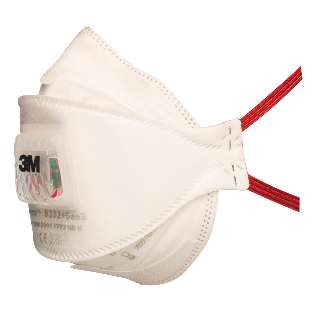 3M Aura 9332+ Gen3 FFP3 NR D stofmasker met uitademventiel