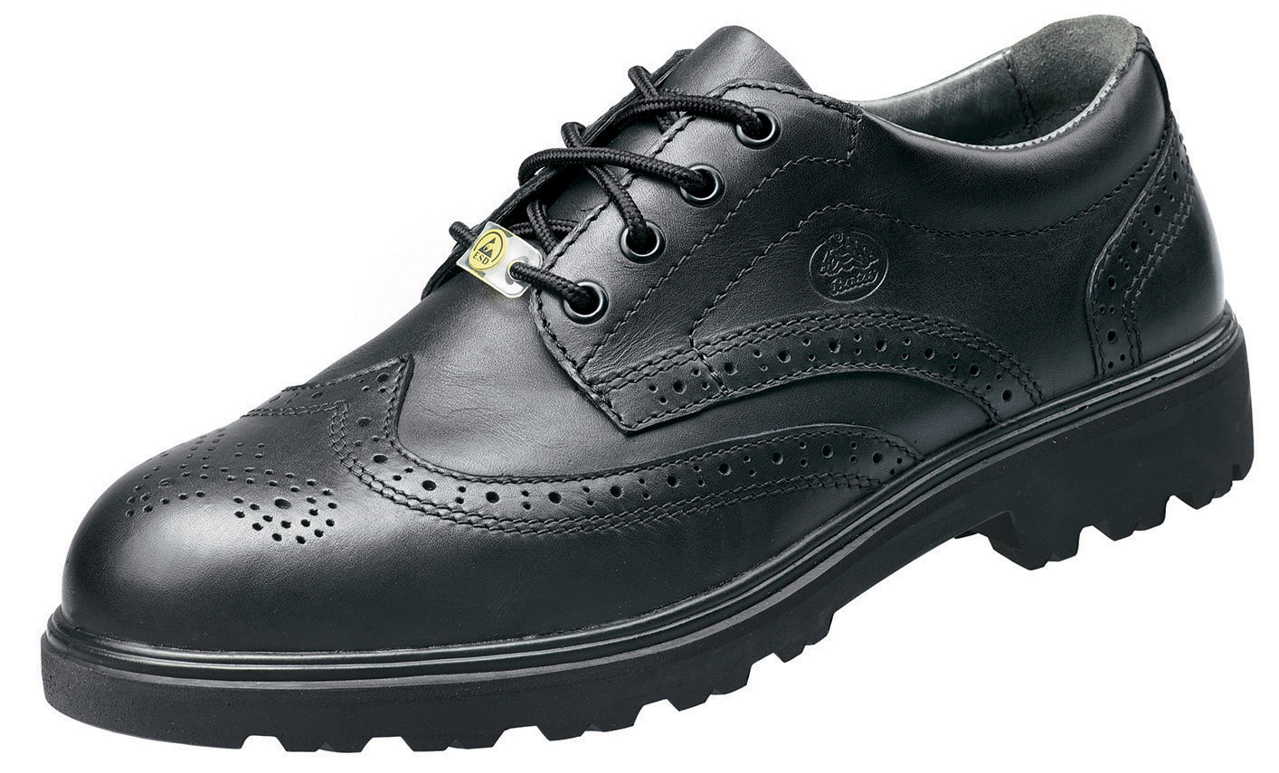 Bata Stanford ESD veiligheidsschoenen S3 Wide zwart volnerfleer met stalen neus maat 40 t/m 48