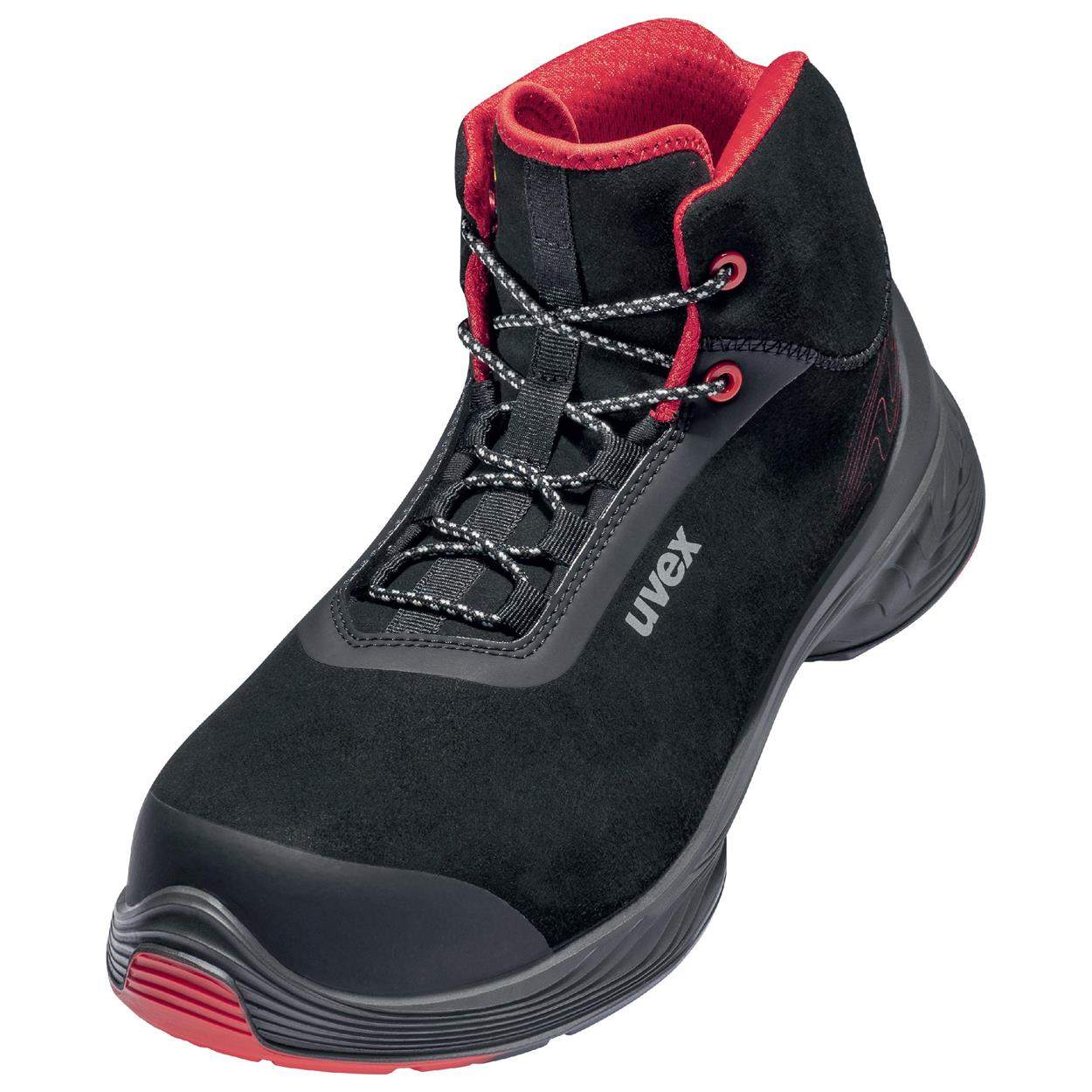 uvex 1 G2 6839 veiligheidsschoenen S3 zwart rood maat 35 tot en met 52