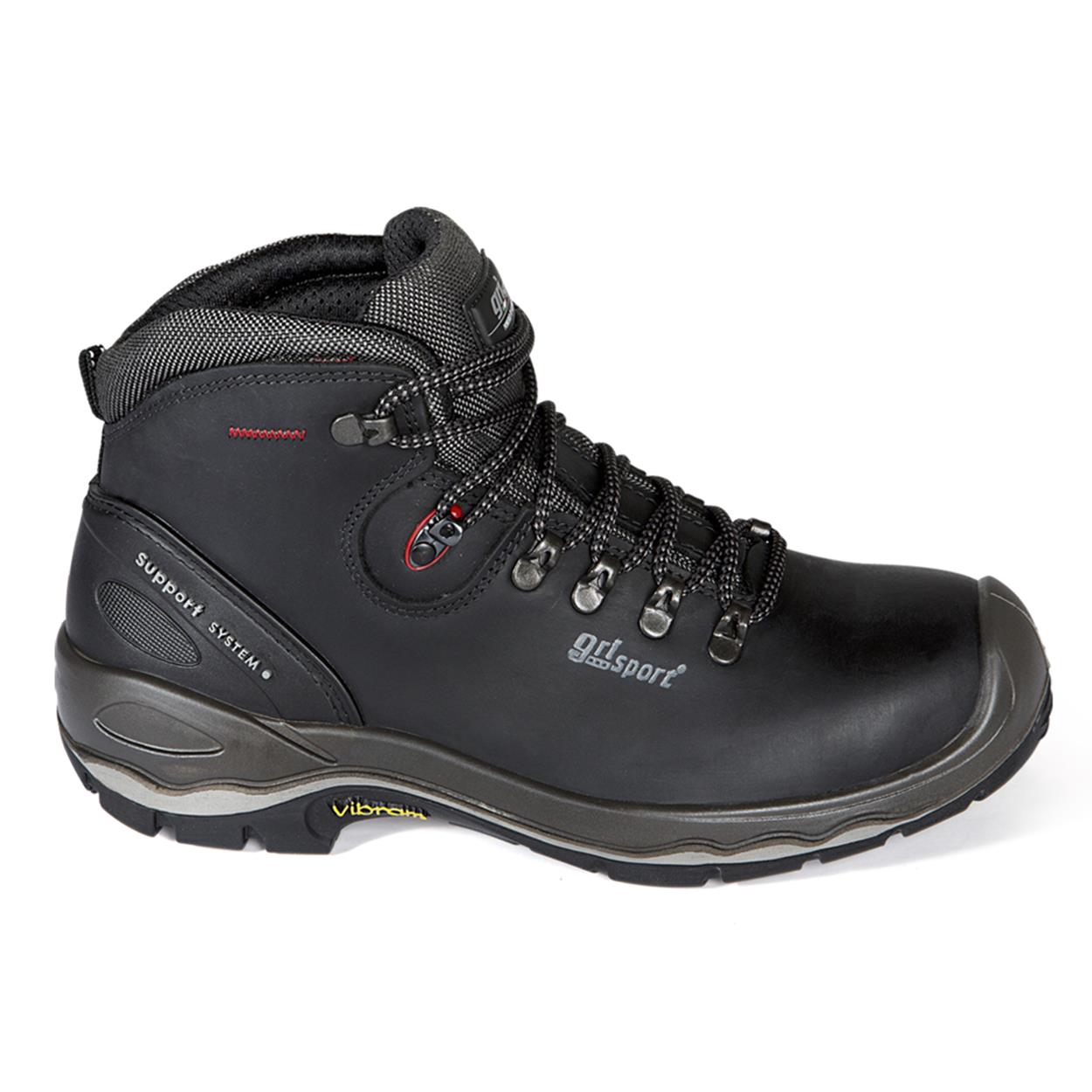 Grisport 72049 var 16A S3 hoge veiligheidsschoenen zwart rood maat 36 tot en met 48