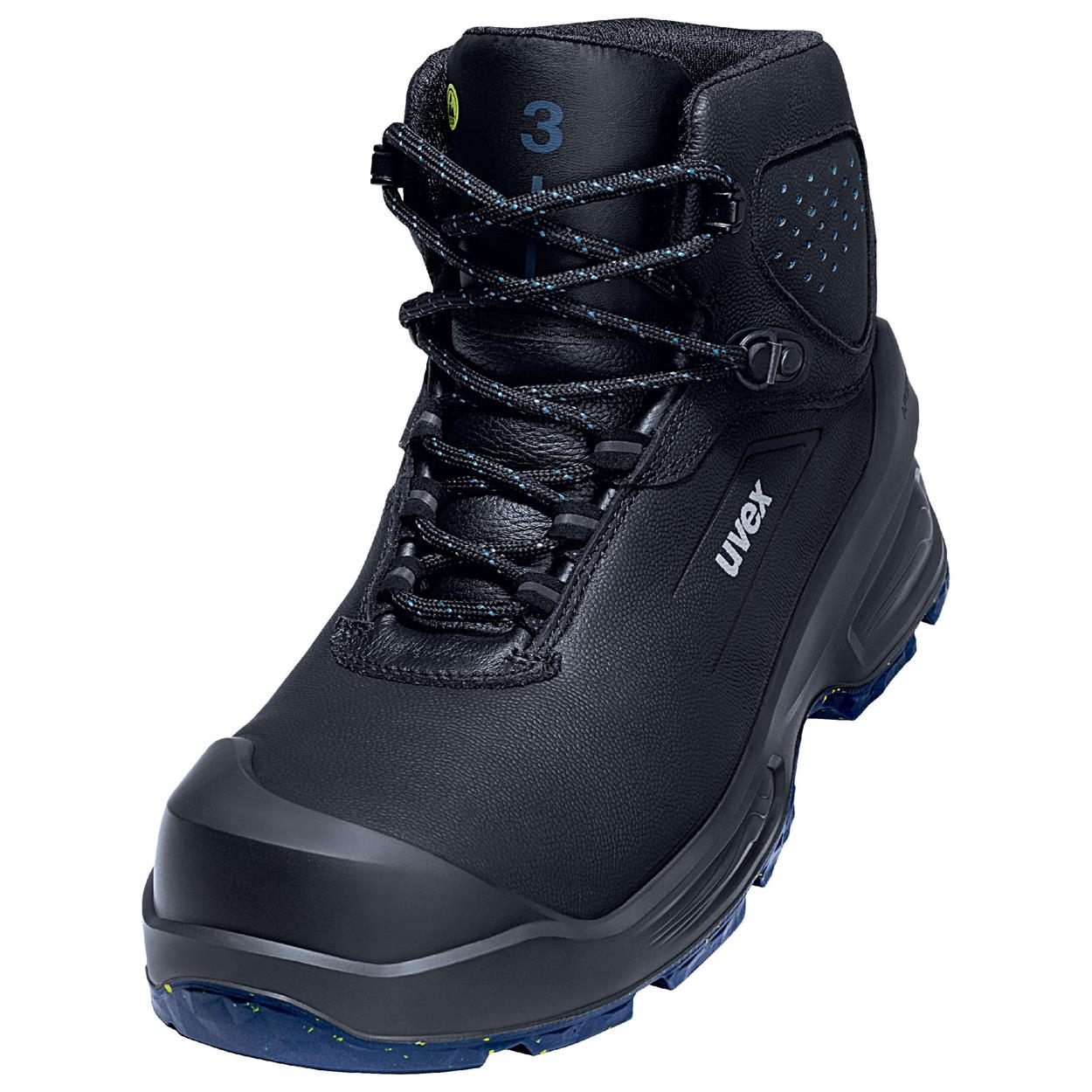 uvex 3 MACSOLE 6861/2 S3 hoge veiligheidsschoen zwart maat 36 tot en met 52