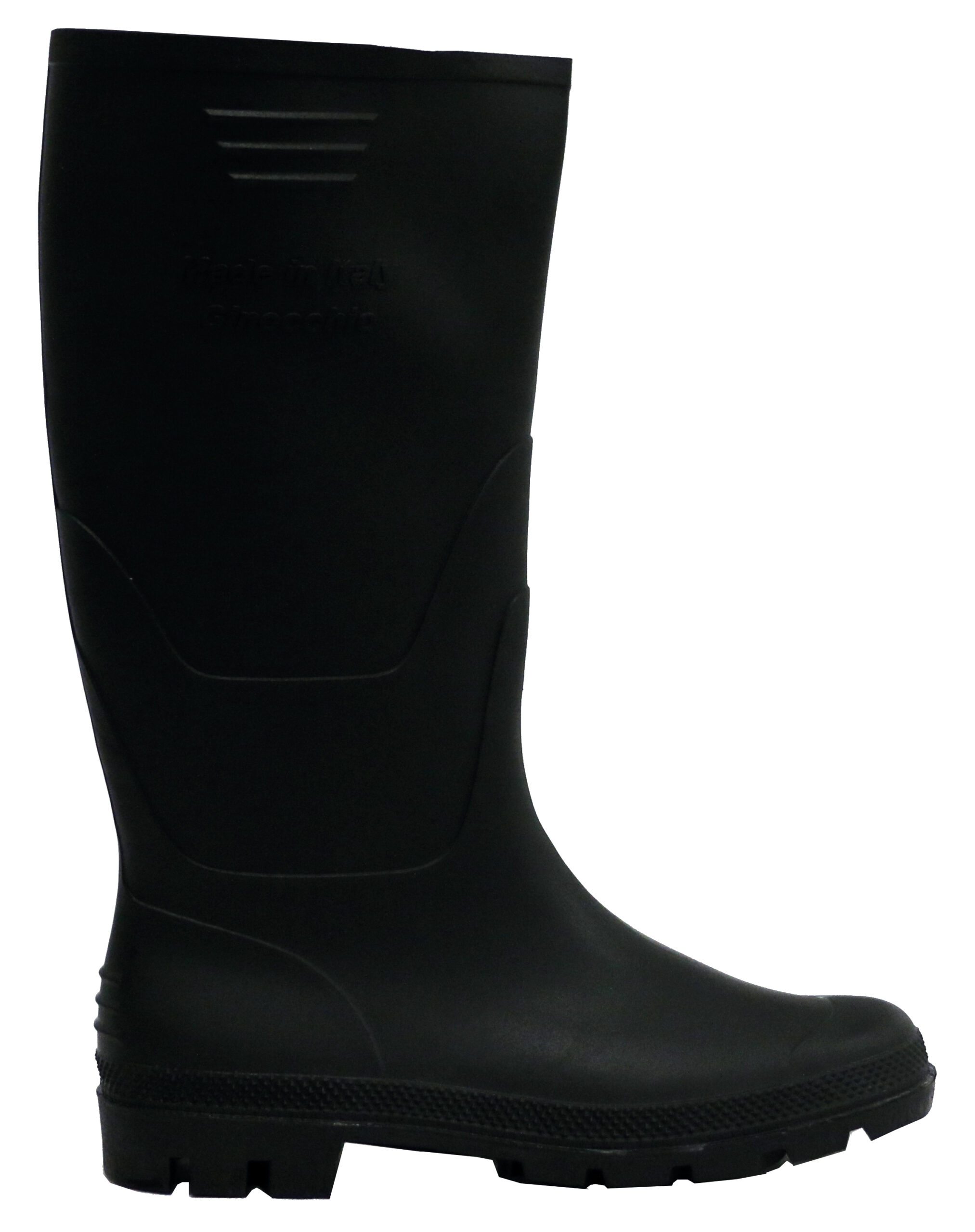 PVC knielaars waterdicht zwart
