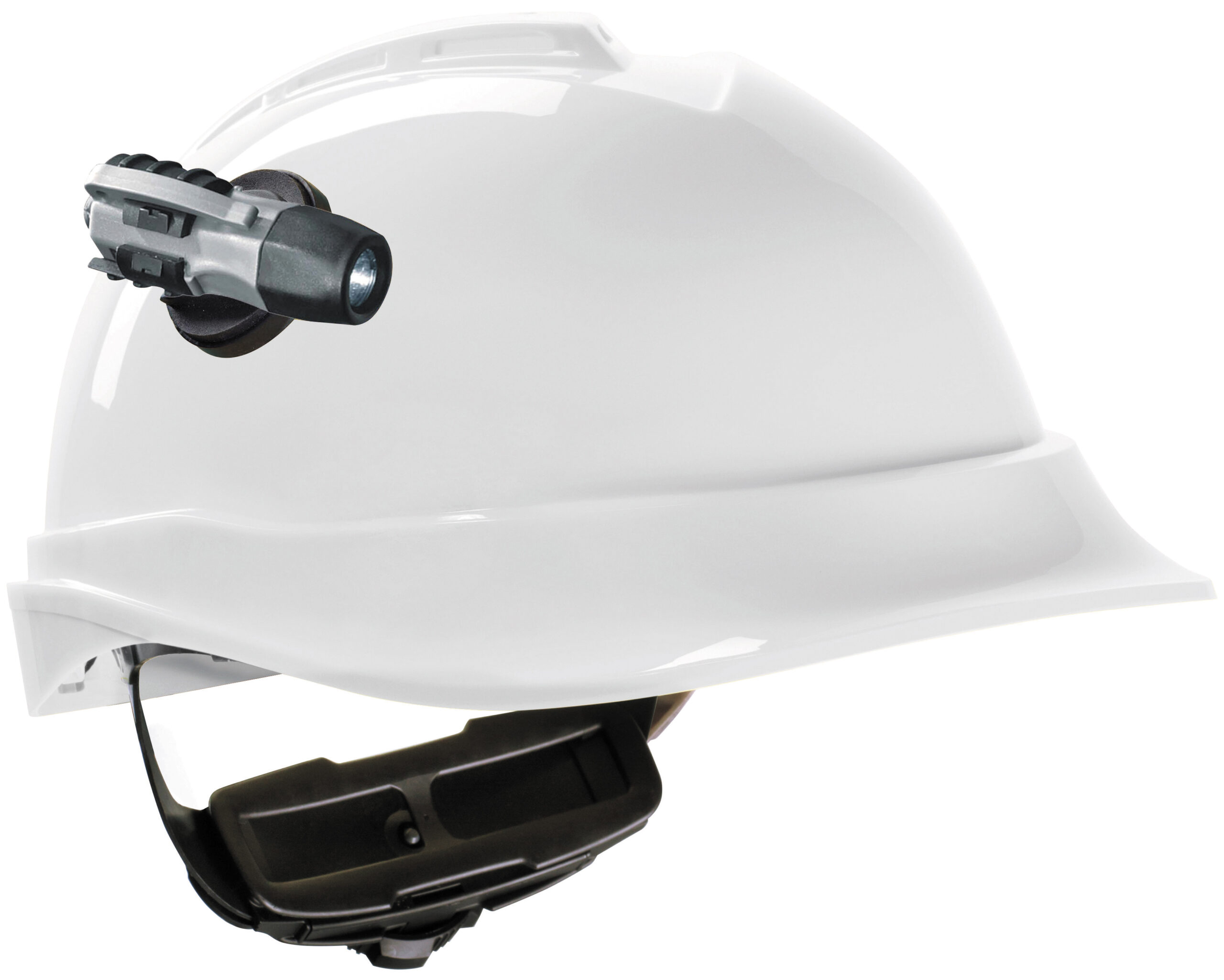 MSA V-Gard 200 veiligheidshelm met Fas-Trac III binnenwerk en lamphouder