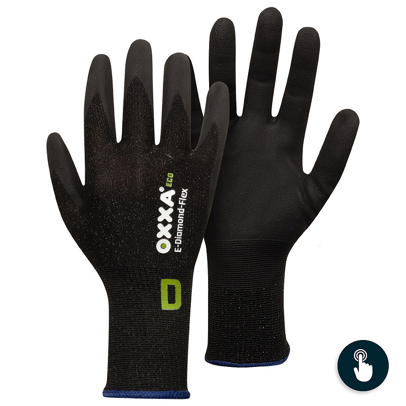 OXXA E-Diamond-Flex Cut D 52-790 snijbestendige handschoen zwart