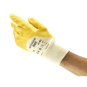 Ansell Nitrotough N230Y handschoen geel/wit