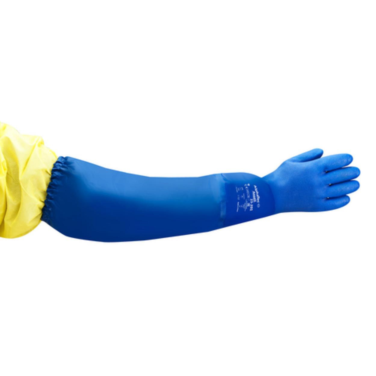 Ansell AlphaTec 23-201 chemisch bestendige PVC-handschoen blauw