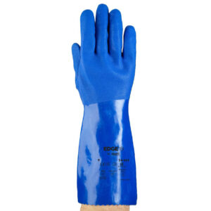 Ansell Edge 14-663 chemisch bestendige PVC-handschoen blauw