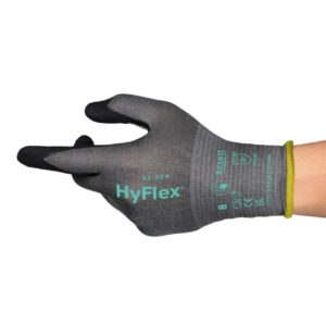Ansell HyFlex 11-574 snijbestendige handschoen grijs zwart