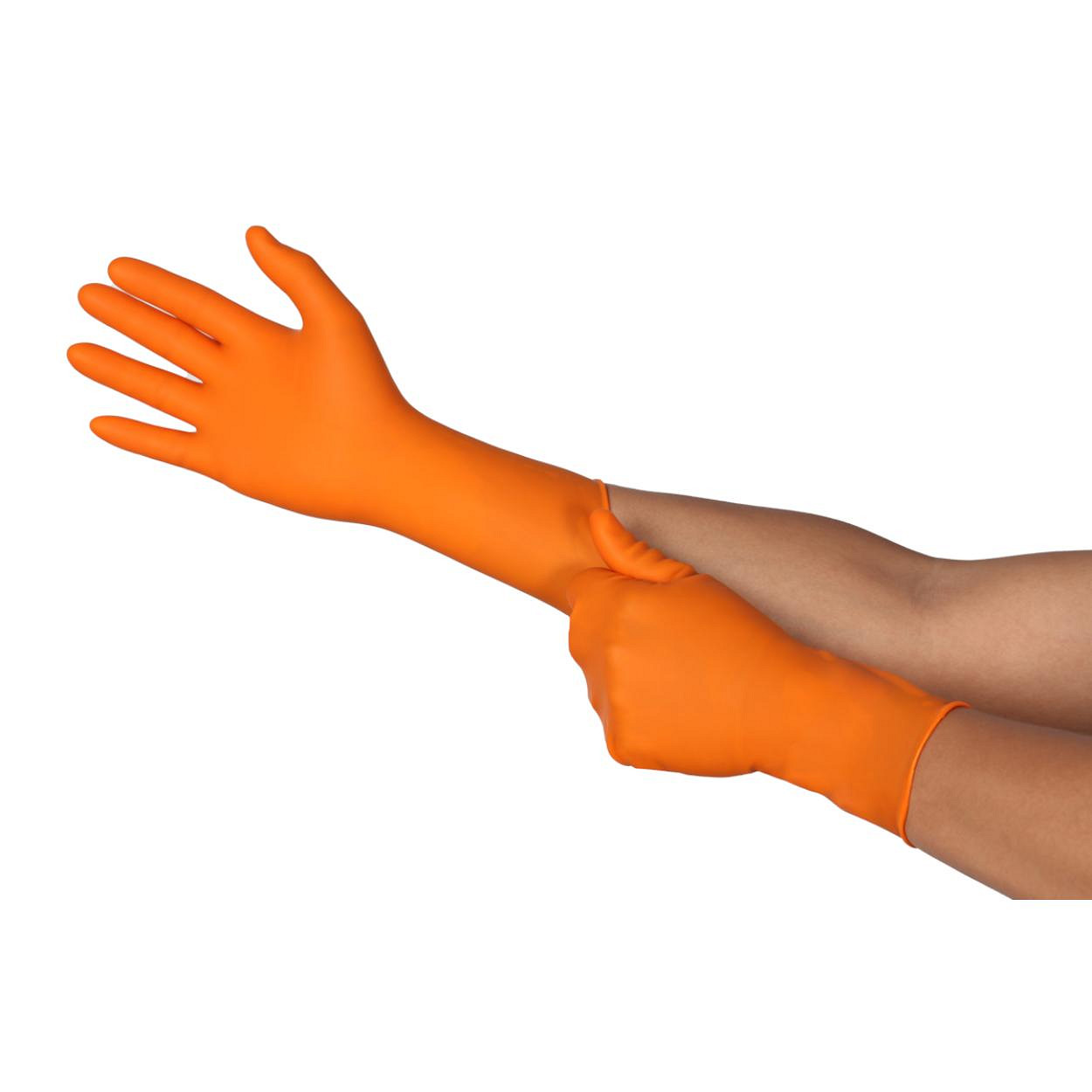 Ansell TouchNTuff 93-800 latex handschoen oranje