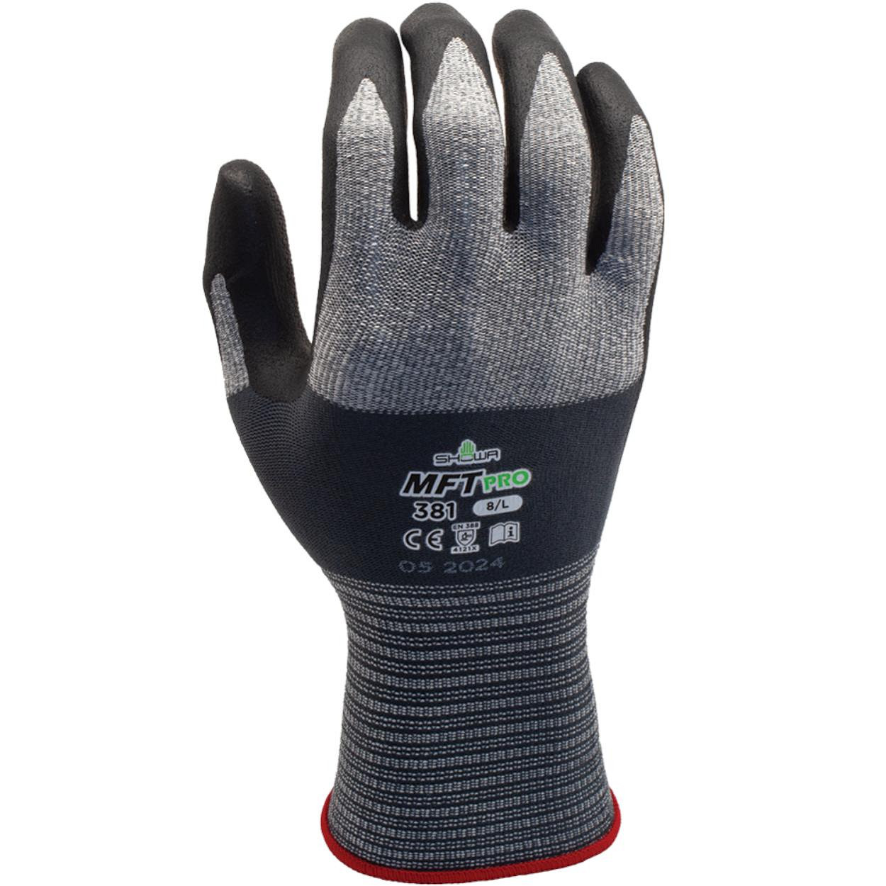 Showa MFT PRO 381 handschoen zwart/grijs
