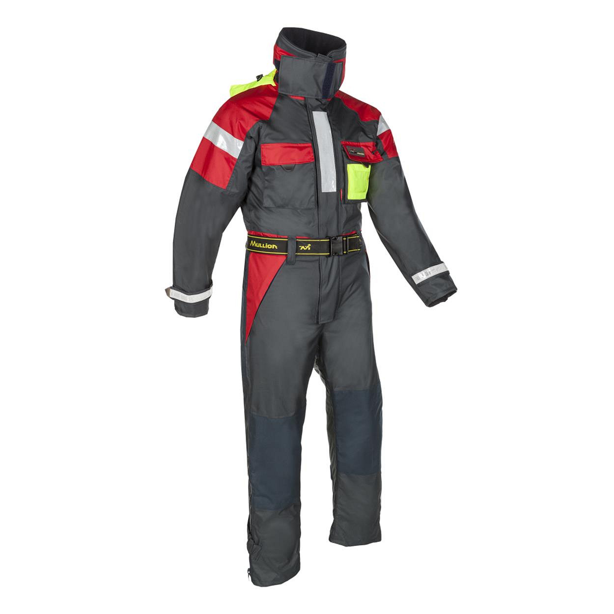 Sioen Mullion 1MHN drijfoverall grijs/rood