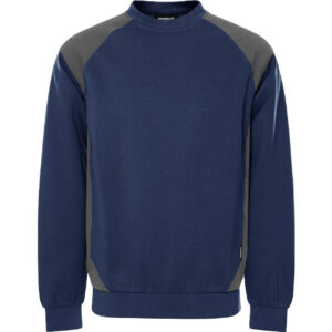 Fristads 7148 GSM unisex sweater marineblauw/grijs