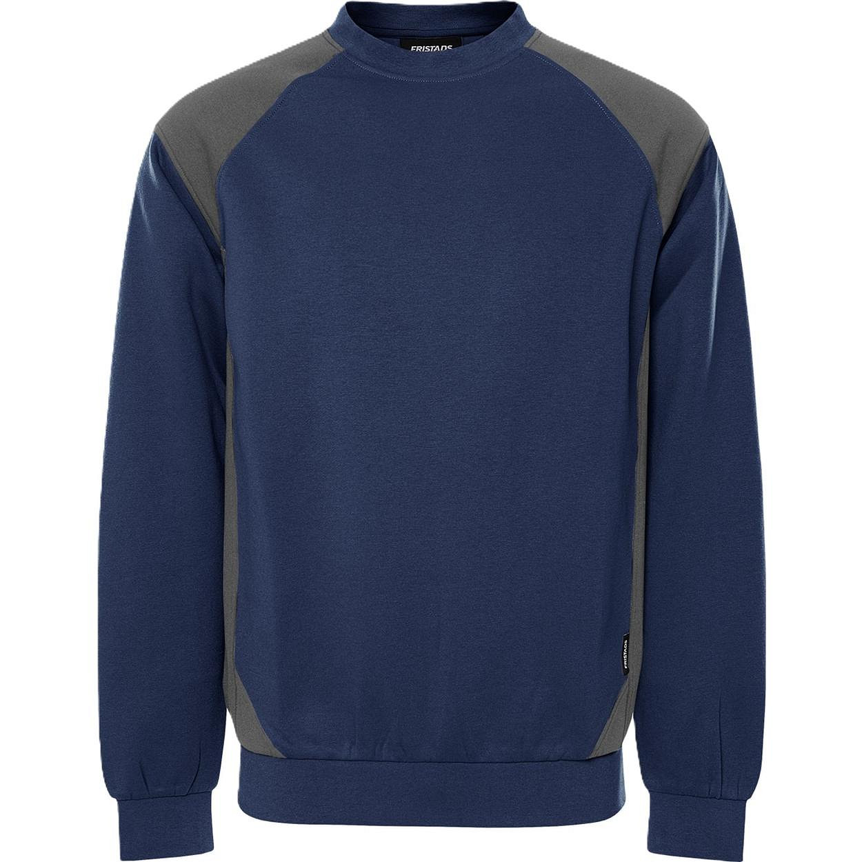 Fristads 7148 GSM unisex sweater marineblauw/grijs