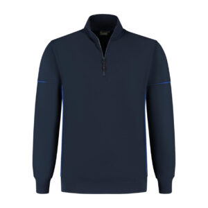 Santino Collin zipsweater marineblauw