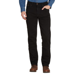Wrangler Texas Stretch zwarte unisex spijkerbroek