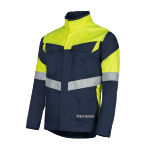 Sioen 603U Norwan jas marineblauw/fluo geel