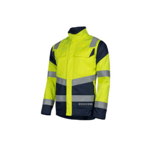Sioen 604U Acrux jas fluo geel/marineblauw