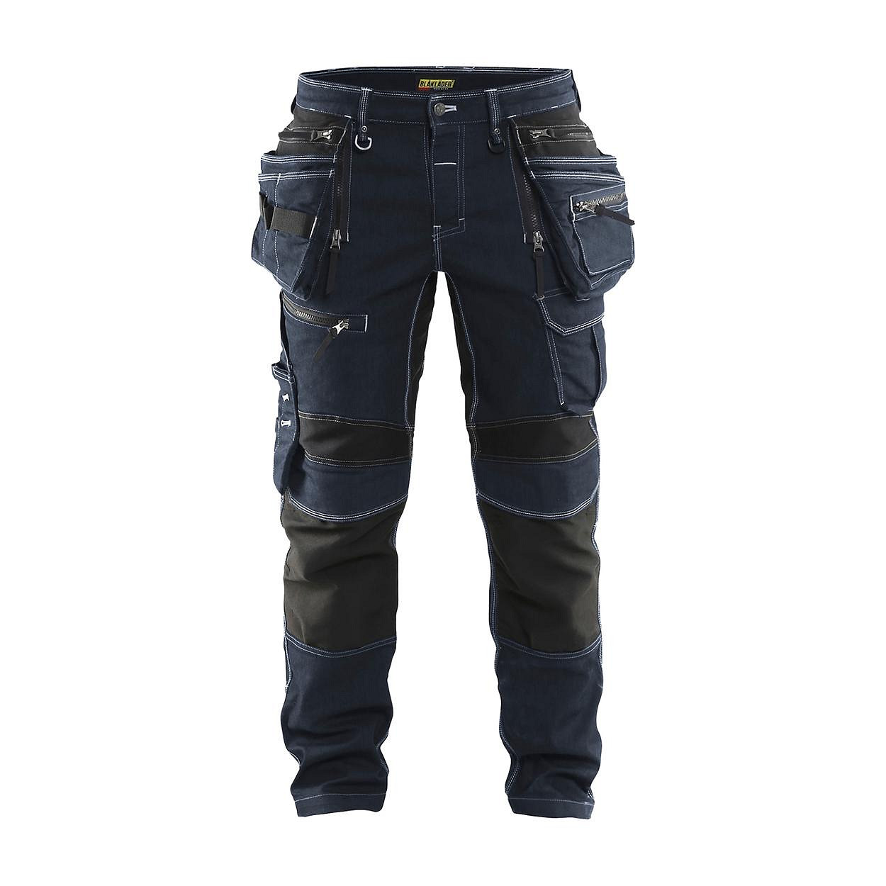 Blåkläder X1900 Denim Stretch broek marineblauw/zwart