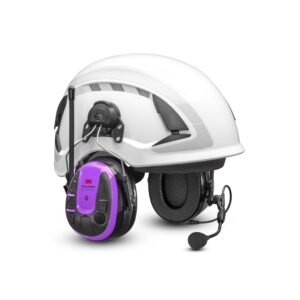 3M Peltor WS Alert XPI+ gehoorkap met helmbevestiging paars
