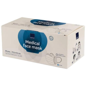 Abena disposable mondmasker type IIR blauw