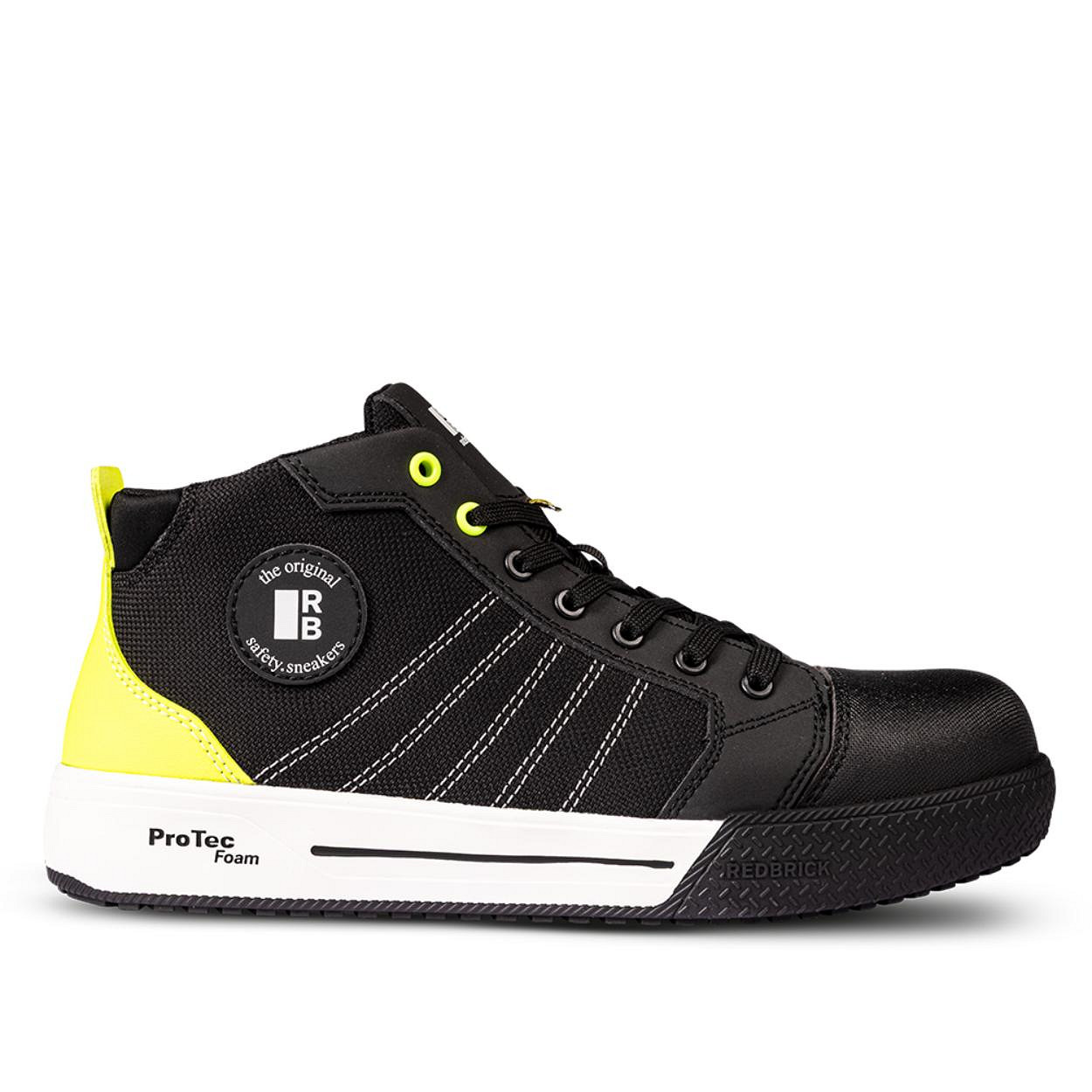 Redbrick Runner hoge veiligheidsschoen S1PS zwart/geel