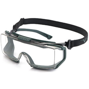 Univet 5X2 Advanced Hybrid Clear overzetbril zwart