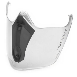 Univet 6X3 Black Edition Face Protection gelaatsscherm smoke