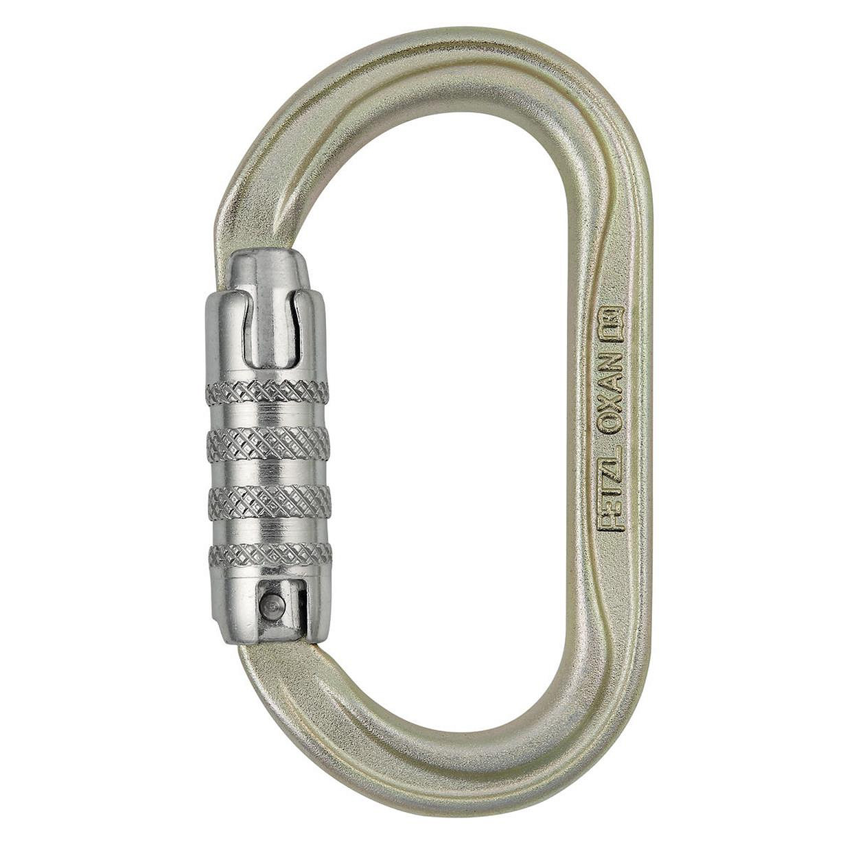 Petzl OXAN Screw-Lock karabijnhaak goud