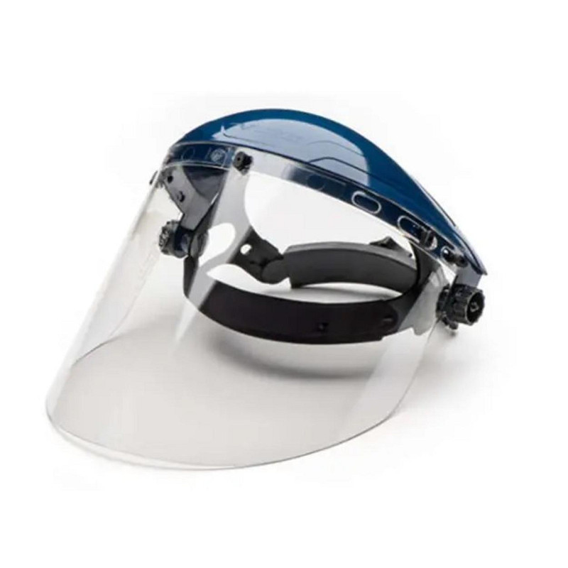 Majestic Cryokit Clear-Cryo gelaatsscherm met helder vizier en blauwe hoofdband